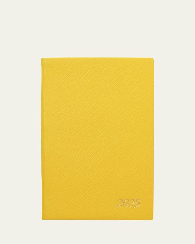 2025 Panama Leather Weekly Agenda with Pocket